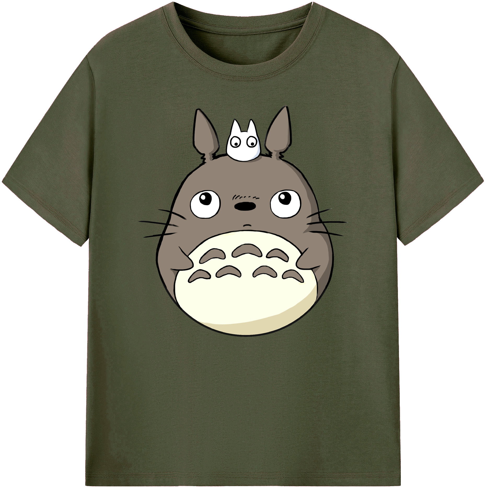 （画像用） となりのトトロ 草壁メイ 草壁サツキ My Neighbor Totoro Satsuki Kusakabe Mei Kusakabe 綿100％ メンズ半袖Tシャツ｜肌触りやわらか＆通気性